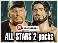 ALL STARS 2-PACKS WWE TOY WRESTLING ACTION FIGURES BY MATTEL