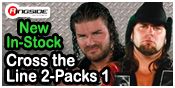 CROSS THE LINE 2-PACKS 1 TNA WRESTLING ACTION FIGURES BY JAKKS PACIFIC