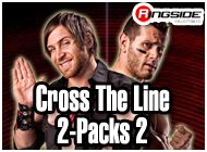 CROSS THE LINE 2-PACKS 2 TNA TOY WRESTLING ACTION FIGURES BY JAKKS PACIFIC