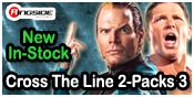 CROSS THE LINE 2-PACKS 3 TNA WRESTLING ACTION FIGURES BY JAKKS PACIFIC