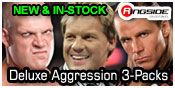 DELUXE AGGRESSION 3-PACKS WWE TOY WRESTLING ACTION FIGURES BY JAKKS PACIFIC