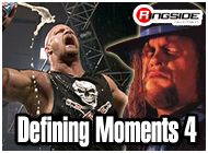 DEFINING MOMENTS 4 WWE TOY WRESTLING ACTION FIGURES BY MATTEL