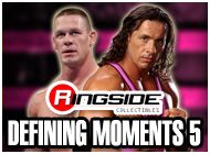 DEFINING MOMENTS 5 WWE TOY WRESTLING ACTION FIGURES BY MATTEL