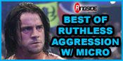 BEST OF RUTHLESS AGGRESSION W/ MICRO WWE TOY WRESTLING ACTION FIGURES BY JAKKS PACIFIC