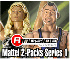 MATTEL 2-PACKS 1 WWE TOY WRESTLING ACTION FIGURES BY MATTEL