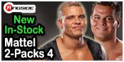 MATTEL 2-PACKS 4 TOY WRESTLING ACTION FIGURES
