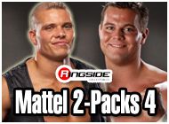 MATTEL 2-PACKS 4 WWE TOY WRESTLING ACTION FIGURES BY MATTEL
