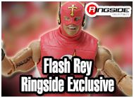 FLASH REY MYSTERIO RINGSIDE COLLECTIBLES ELITE STYLE EXCLUSIVE WWE TOY WRESTLING ACTION FIGURE BY MATTEL
