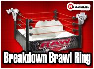 BREAKDOWN BRAWL WWE TOY WRESTLING RING BY MATTEL