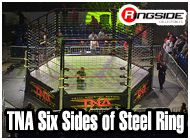 TNA SIX SIDES OF STEEL RING ACTION FIGURE PLAYSET BY JAKKS PACIFIC