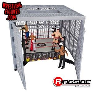 All figures are sold seperately in the Mattel WWE Hell in a Cell!
