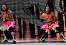 Mattel WWE Usos in pink and green!