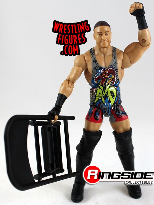 Mattel WWE Elite 27 Rob Van Dam with steel chair accessory!