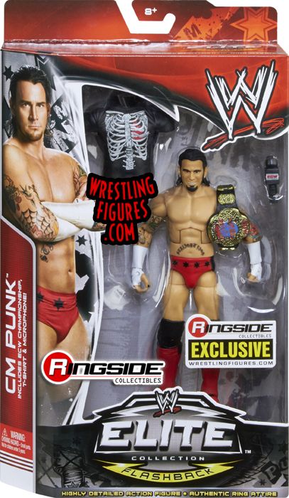 Mattel WWE ECW CM Punk Exclusive Wrestling Figure in Packaging!