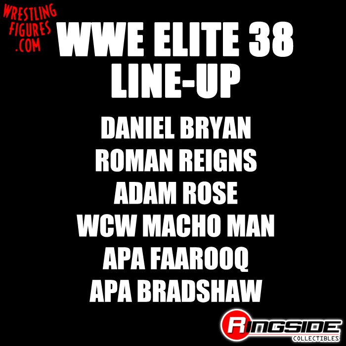 Mattel WWE Elite 38 Lineup!