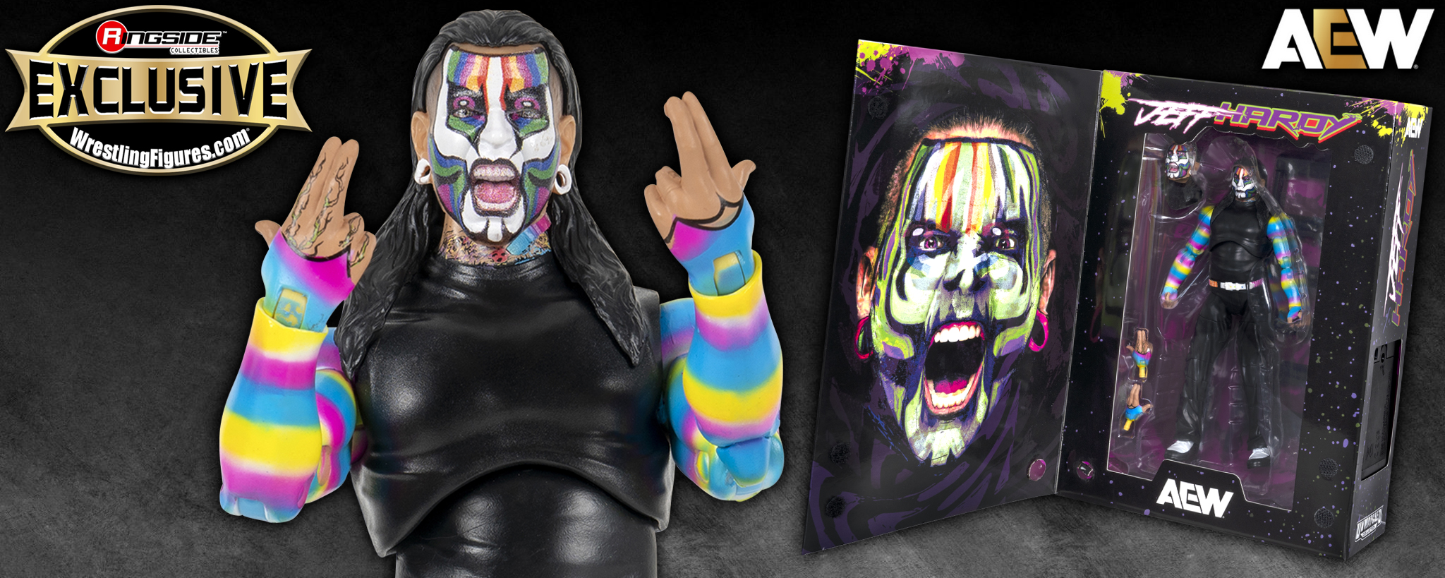 (Black Light Edition) Jeff Hardy AEW Ringside Exclusive