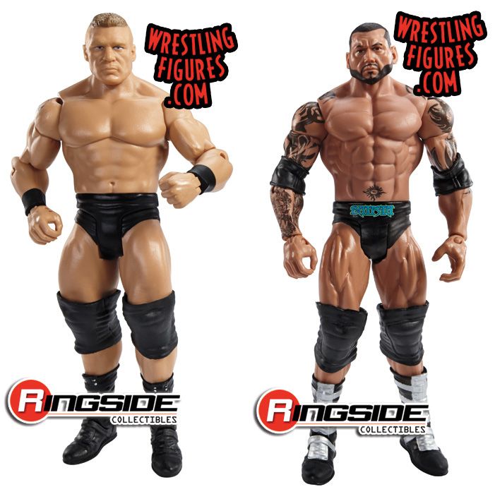 Mattel WWE WrestleMania XXX Battle Packs Brock Lesnar vs. Batista!