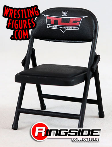 Accessories Fodder for WWE Wrestling Figures - Jakks Black Steel Chair 