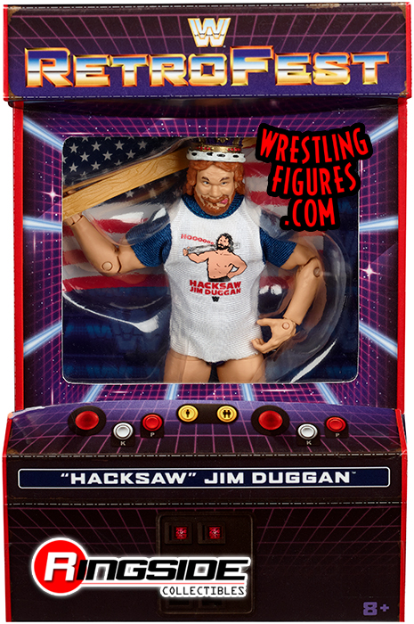 WWE Elite RetroFest HACKSAW Jim Duggan Action Figure Retro MATTEL IN STOCK NOW!