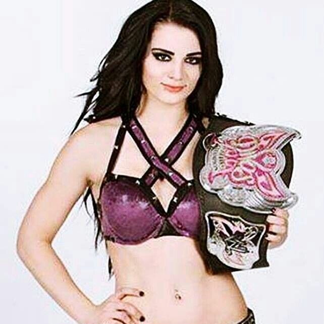 WWE Diva Paige, now the rightful owner of the WWE Diva's Championship!