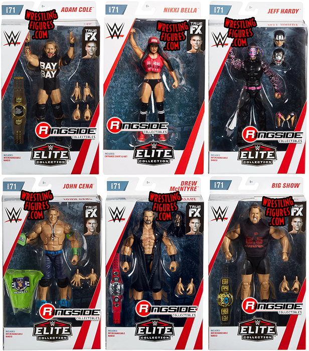 wwe action figures set up