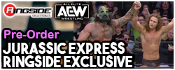 Jurassic Express AEW Ringside Exclusive Toy Wrestling Action Figures by Jazwares