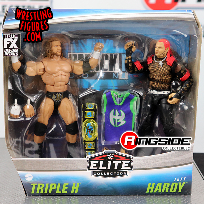 Details about   WWE Elite Jeff Hardy and Triple H 2 Pack Ringside Exclusive on hand MOC HHH Rare 