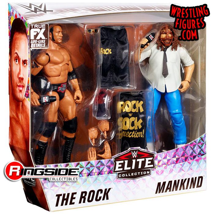 GVB34 for sale online WWE The Rock Elite 6 inch Action Figure 