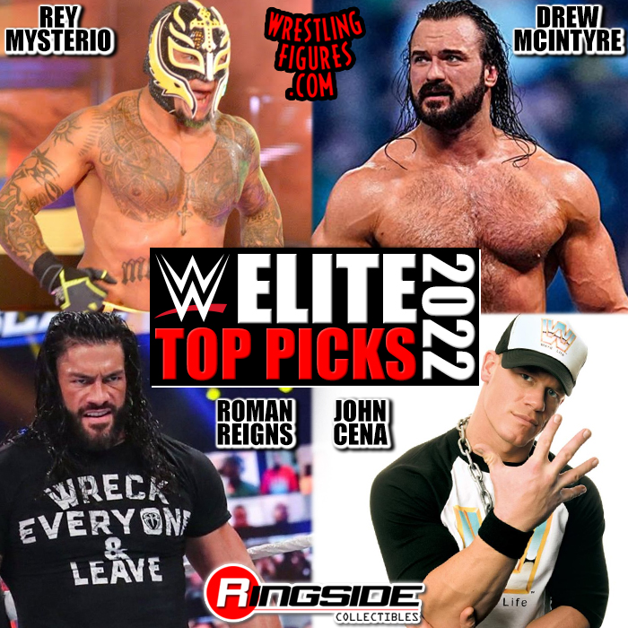 WWE Elite Top Picks 2022 Complete Set of 4 WWE Toy