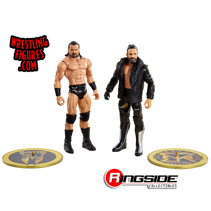 Roman Reigns Seth Rollins & Drew McIntyre Set of 4 WWE wrestling figures inc
