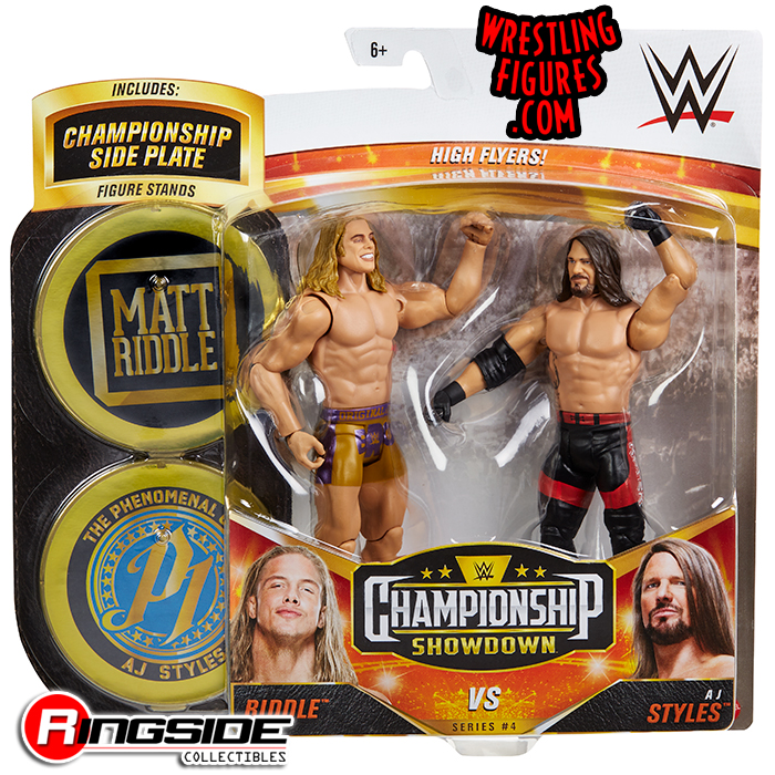 Matt Riddle & AJ Styles - WWE Showdown 2-Packs 4 WWE Toy Wrestling ...