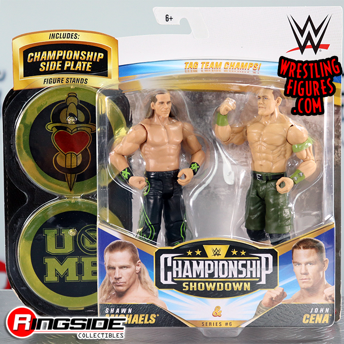 Shawn Michaels John Cena Wwe Showdown 2 Packs 6 Wwe Toy Wrestling Action Figures By Mattel