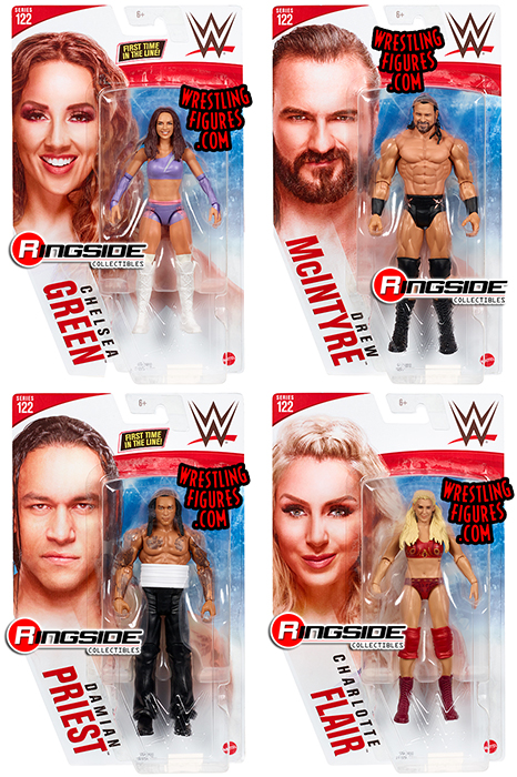 WWE Series 122 Toy Wrestling Action Figures by Mattel! This set 