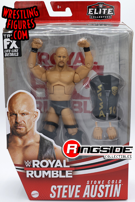 WWE Stone Cold Steve Austin Royal Rumble Elite Collection Action Figure with Authentic Gear & Accessories, 6-in Posable Collectible Gift for WWE Fans Ages 8 Years Old & Up : Toys