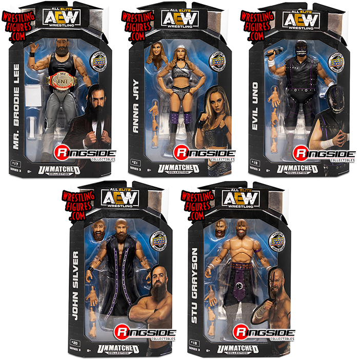 AEW Unmatched Series 3 Toy Wrestling Action Figures by Jazwares