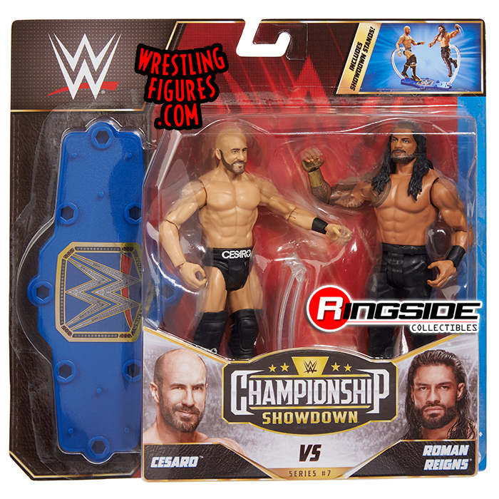 Roman Reigns & Cesaro - WWE Showdown 2-Packs 7 WWE Toy Wrestling Action ...