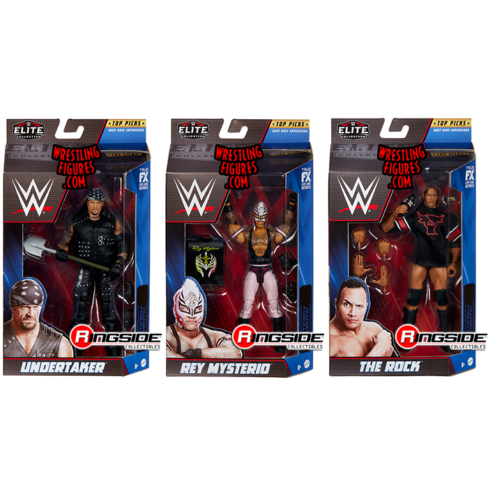 WWE Elite Top Picks 2023 Complete Set of 3 WWE Toy Wrestling Action
