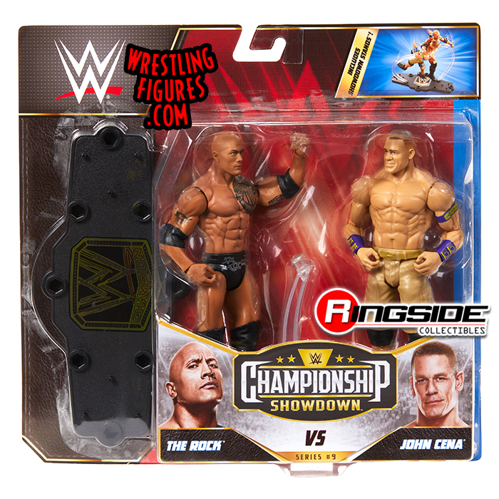 The Rock & John Cena - WWE Showdown 2-Packs 9 WWE Toy Wrestling Action ...