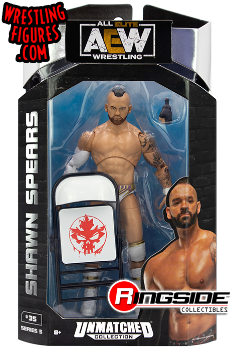 Shawn Spears - AEW Unmatched Series 5 Toy Wrestling Action Figure by  Jazwares!