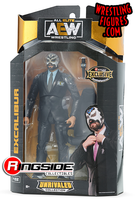Excalibur (Announcer) - AEW Ringside Exclusive Toy Wrestling