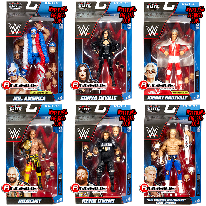 WWE Elite 101 Complete Set of 6 WWE Toy Wrestling Action Figures by