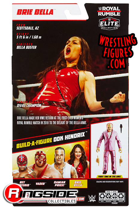 WWE Brie Bella Elite Collection Deluxe Action Figure with Realistic Facial  Detailing, Iconic Ring Gear & Accessories