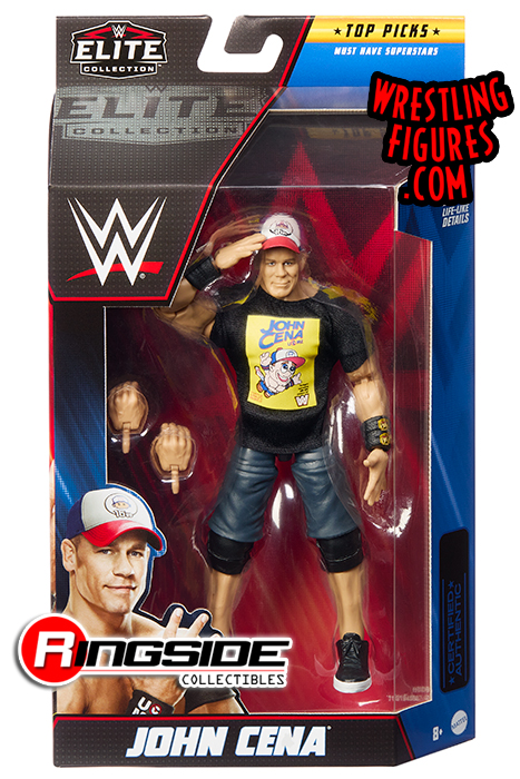 John Cena (Mario-Style Shirt) - WWE Elite Top Picks 2023 WWE Toy Wrestling  Action Figure by Mattel!