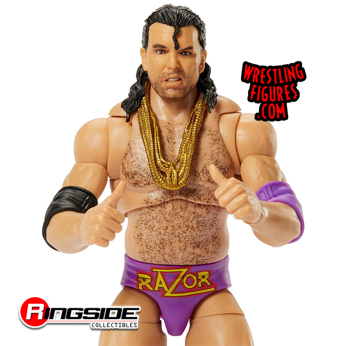 Chase Variant - Purple) Razor Ramon (Scott Hall) - WWE Ultimate Edition 16  Toy Wrestling Action Figure by Mattel!