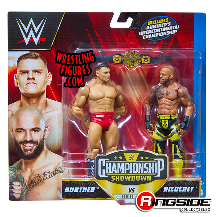 Gunther (Walter) & Ricochet - WWE Showdown 2-Packs 13 WWE Toy Wrestling  Action Figures by Mattel!