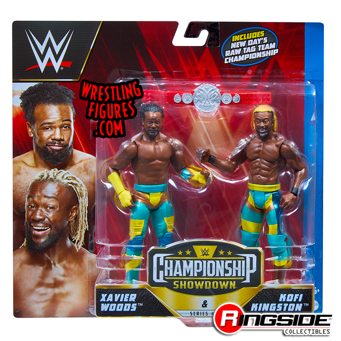 New Day) Kofi Kingston & Xavier Woods - WWE Showdown 2-Packs 13 WWE Toy  Wrestling Action Figures by Mattel!