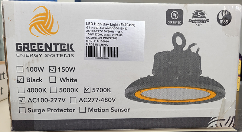 Greentek high bay discount