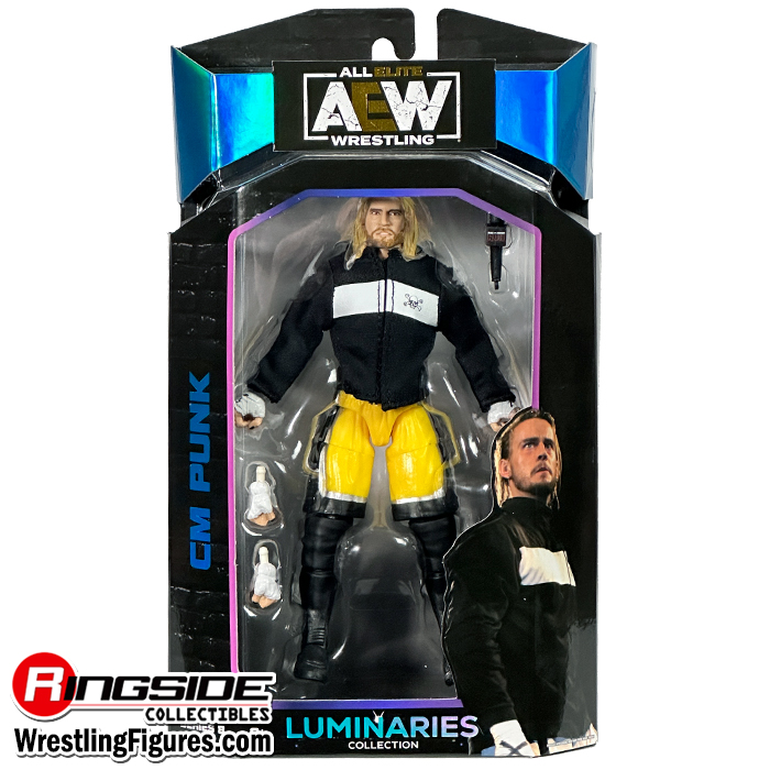 CM Punk Micro Brawler - AEW WWE mini figure - All Elite Wrestling