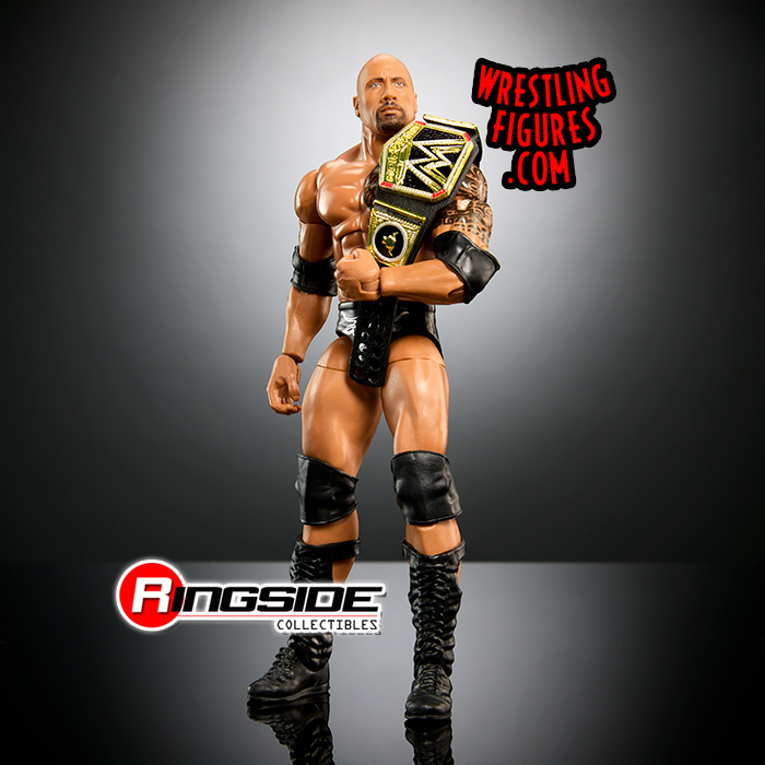 WWE Action Figure The Rock with Ringside Battle Accessories