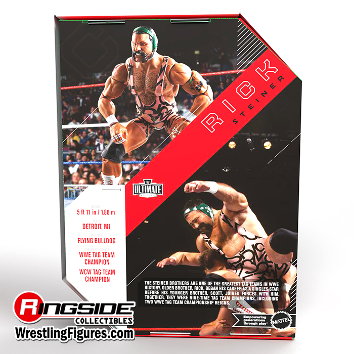Action Figure WWE Elite Collection Rick Steiner | Giocattolo Da Collezione 15cm Con Accessori E Articolazioni - 3